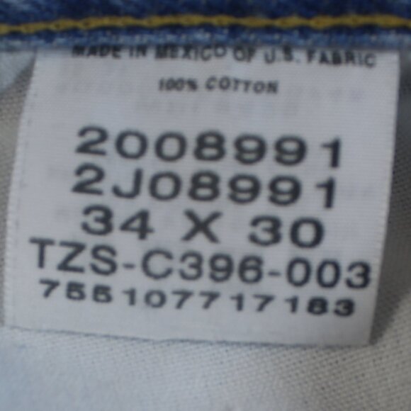 Lee Mens 34x30 Jeans Regular Fit Straight Leg Blue Medium Wash Denim - Picture 2 of 8